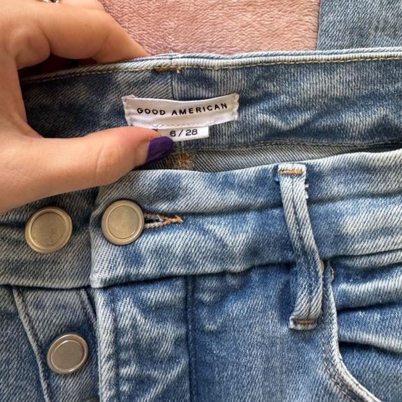 GOOD AMERICAN GOOD CLASSIC SLIM BOOTCUT SUPER COMPRESSION JEANS - Picture 2 of 13